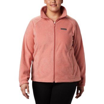 Dámské Bundy Columbia Benton Springs Full Zip Plus Size Tmavě Koralove BSCOJI752